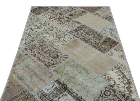Apex Patchwork Unique Bej 26612 120 cm X 180 cm - 3