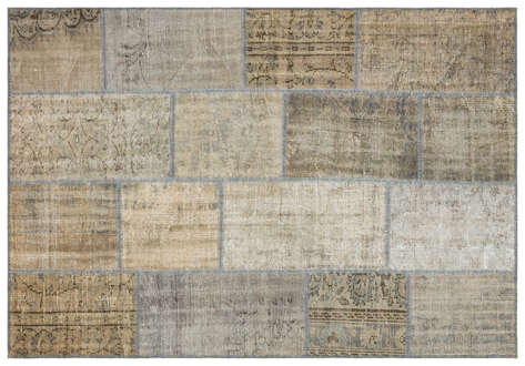 Apex Patchwork Unique Bej 35467 160 cm X 232 cm - 1