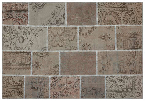 Apex Patchwork Unique Bej 35874 161 cm X 232 cm - 1