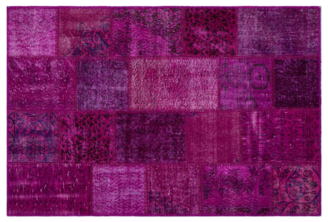 Apex Patchwork Unique Fuşya 26609 120 cm X 180 cm - 1