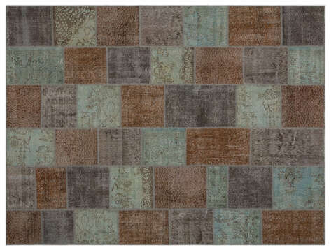 Apex Patchwork Unique Gri 21845 274 cm X 365 cm - 1