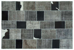 Apex Patchwork Unique Gri 24841 190 cm X 285 cm (1)