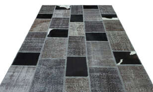 Apex Patchwork Unique Gri 24841 190 cm X 285 cm (3)