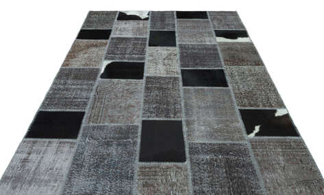 Apex Patchwork Unique Gri 24841 190 cm X 285 cm - 3