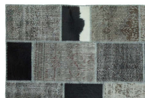 Apex Patchwork Unique Gri 24841 190 cm X 285 cm - 4