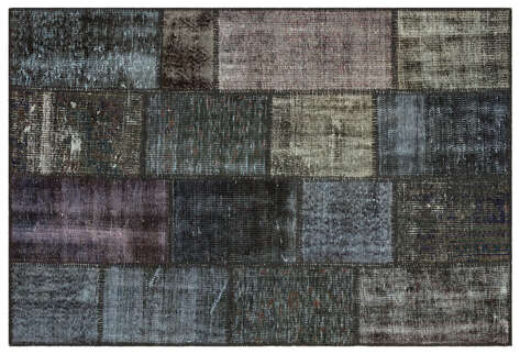 Apex Patchwork Unique Gri 35385 120 cm X 179 cm - 1