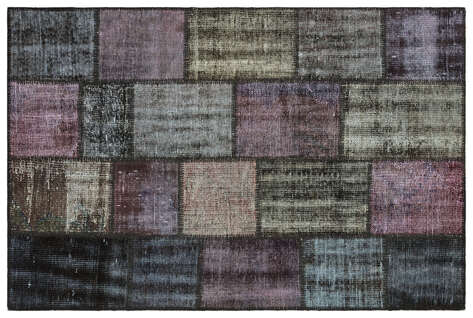 Apex Patchwork Unique Gri 35388 120 cm X 181 cm - 1