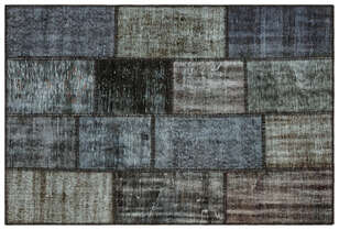 Apex Patchwork Unique Gri 35575 122 cm X 180 cm (1)