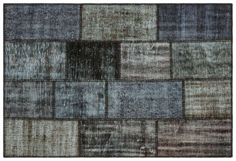 Apex Patchwork Unique Gri 35575 122 cm X 180 cm - 1