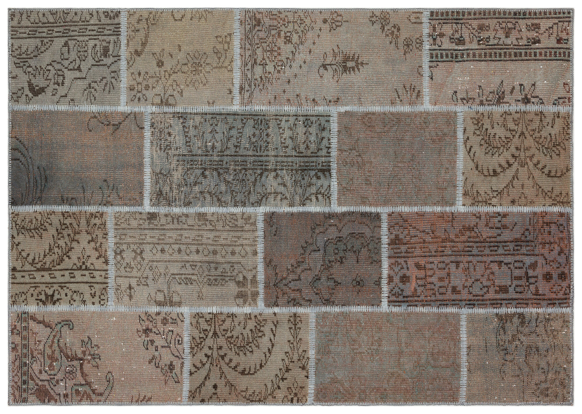 Apex Patchwork Unique Gri 35846 163 cm X 230 cm