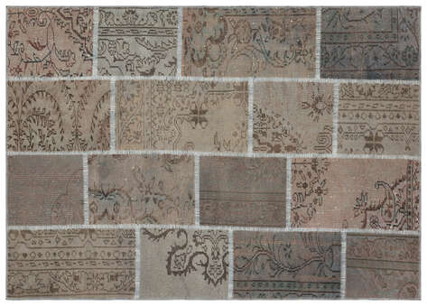 Apex Patchwork Unique Gri 35867 162 cm X 228 cm - 1