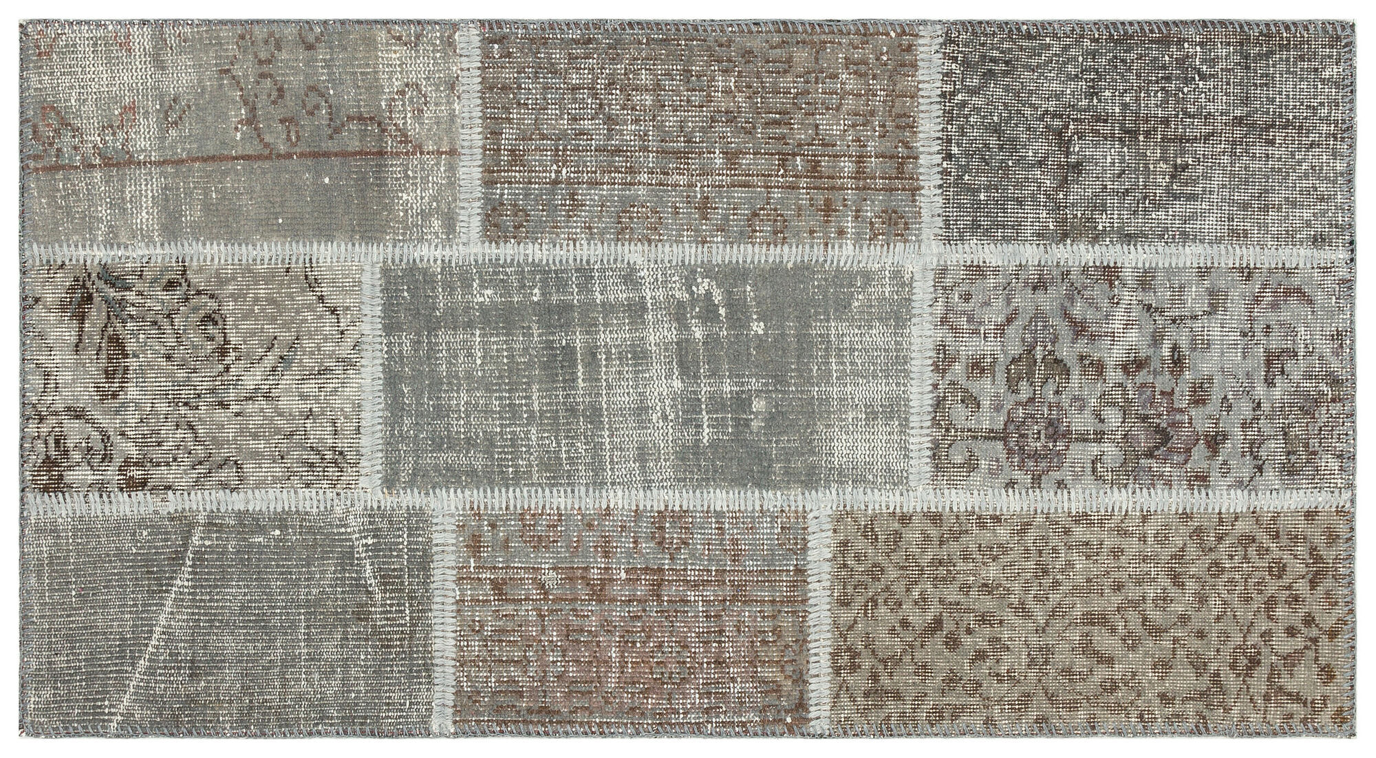 Apex Patchwork Unique Gri 36201 080 cm X 148 cm