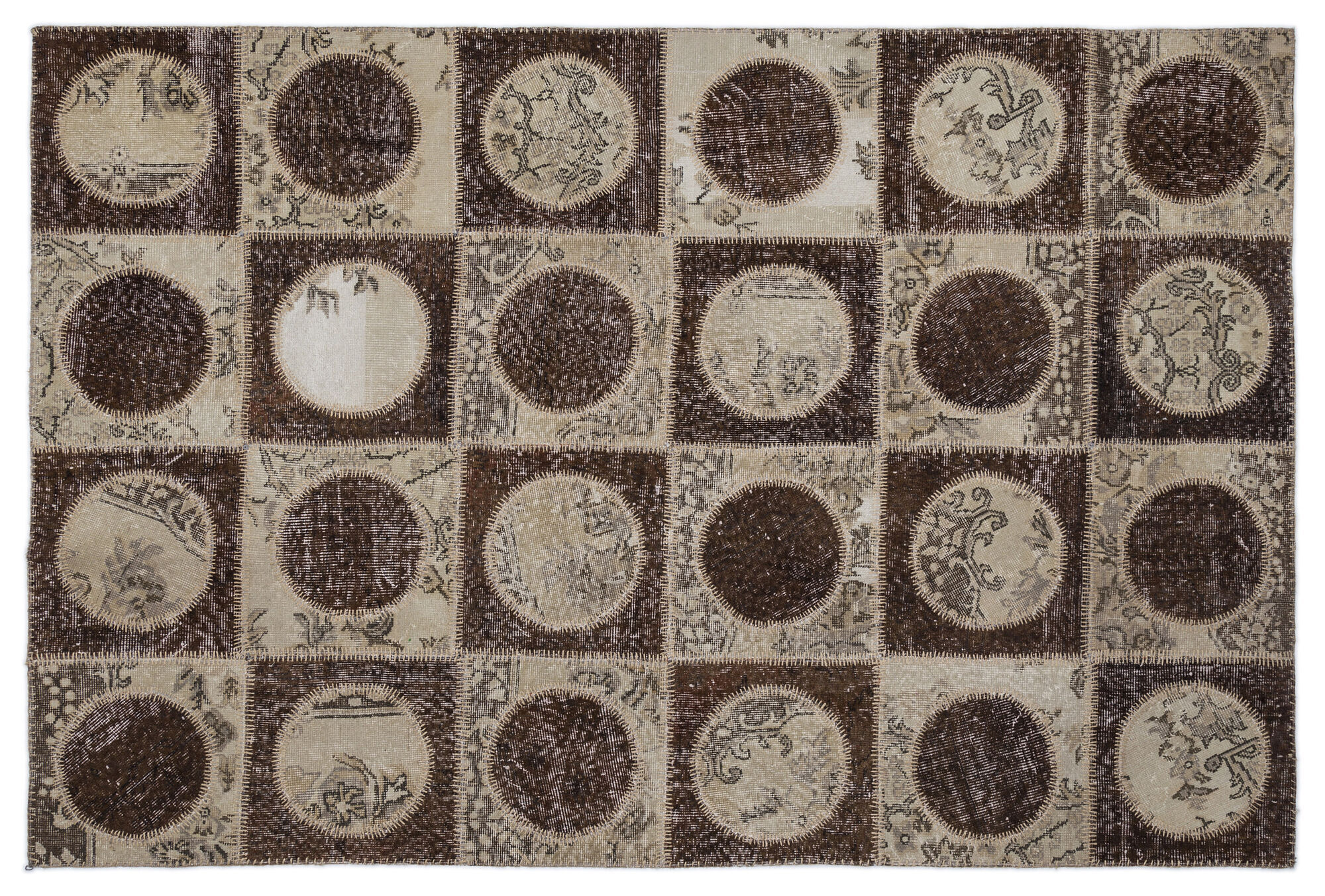Apex Patchwork Unique Kahve 2092 160 cm X 230 cm