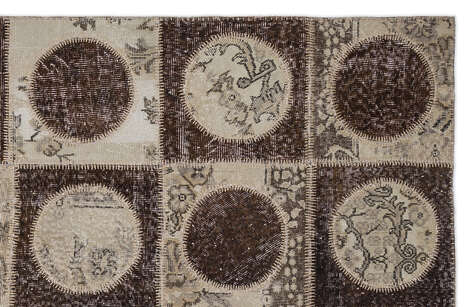 Apex Patchwork Unique Kahve 2092 160 cm X 230 cm - 3