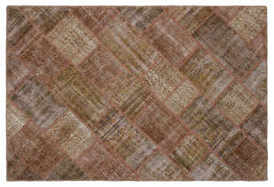 Apex Patchwork Unique Kahve 21006 157 cm X 232 cm (1)