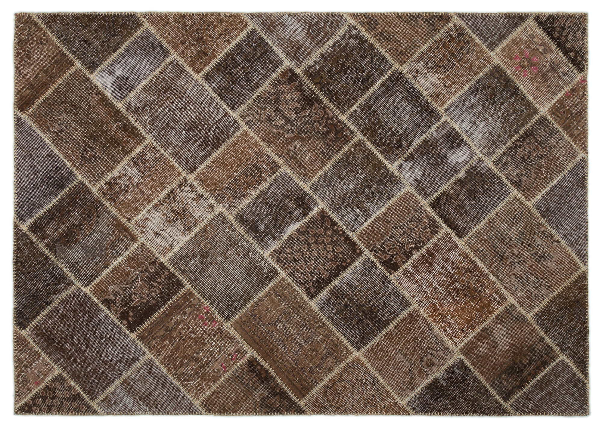 Apex Patchwork Unique Kahve 21011 160 cm X 228 cm
