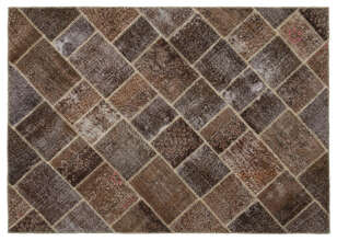 Apex Patchwork Unique Kahve 21011 160 cm X 228 cm (1)