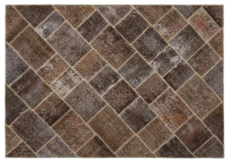 Apex Patchwork Unique Kahve 21011 160 cm X 228 cm - 1