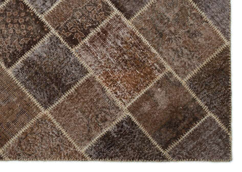 Apex Patchwork Unique Kahve 21011 160 cm X 228 cm - 5