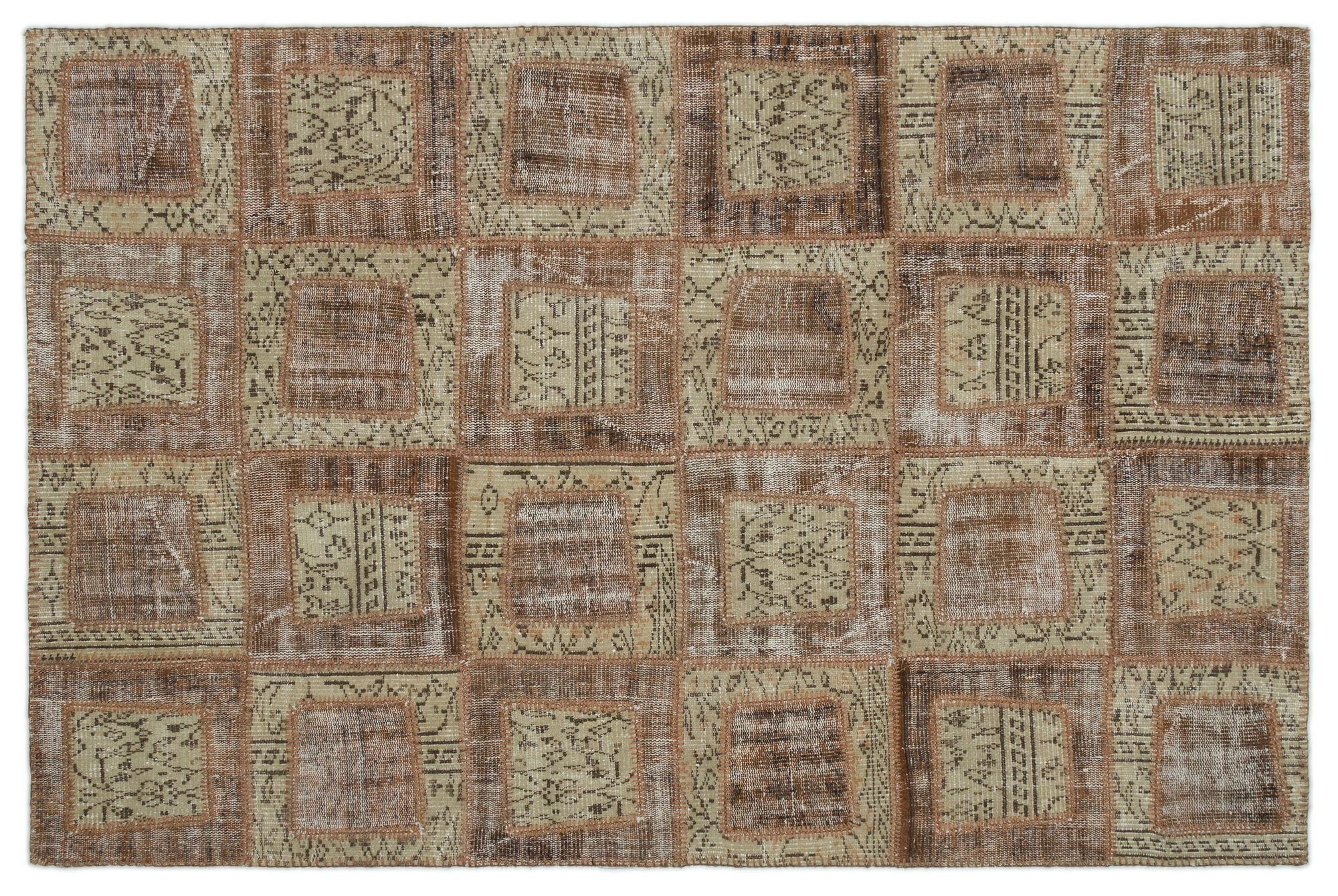 Apex Patchwork Unique Kahve 21435 160 cm X 242 cm