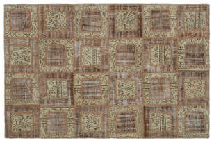 Apex Patchwork Unique Kahve 21435 160 cm X 242 cm (1)