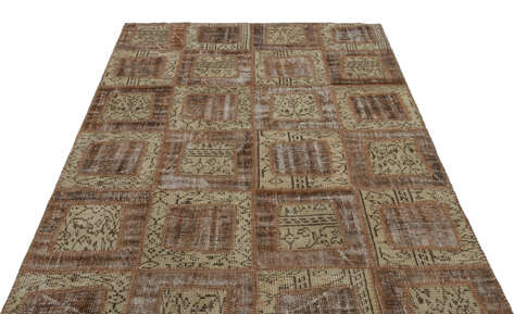 Apex Patchwork Unique Kahve 21435 160 cm X 242 cm - 3