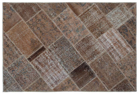 Apex Patchwork Unique Kahve 22194 120 cm X 180 cm - 1