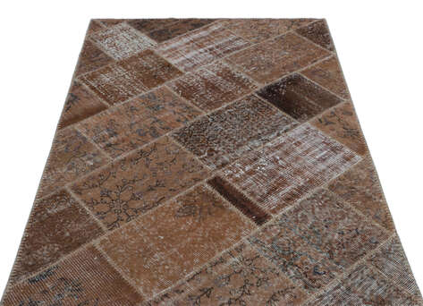 Apex Patchwork Unique Kahve 22194 120 cm X 180 cm - 3