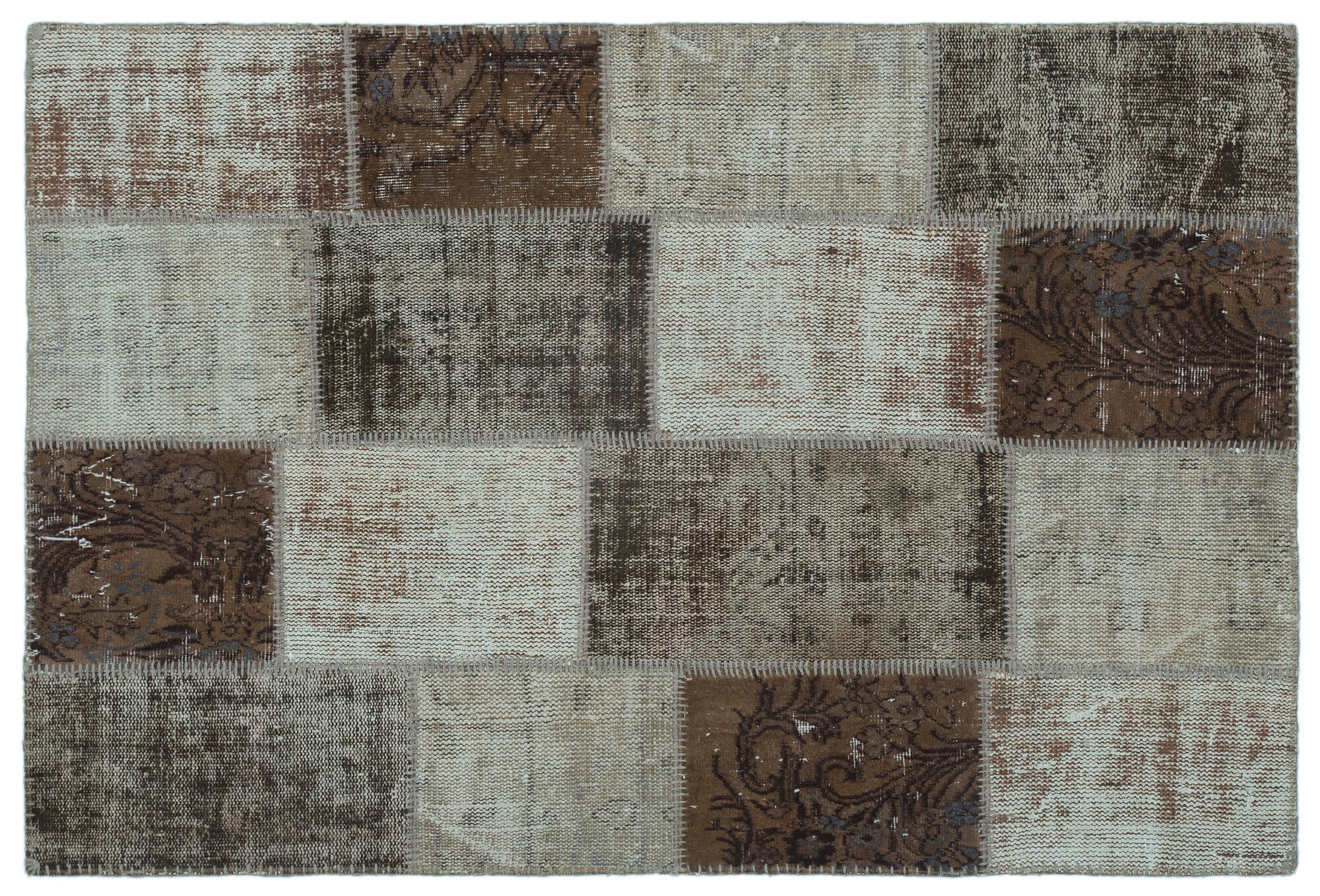 Apex Patchwork Unique Kahve 22213 120 cm X 180 cm
