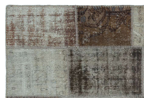 Apex Patchwork Unique Kahve 22213 120 cm X 180 cm - 5