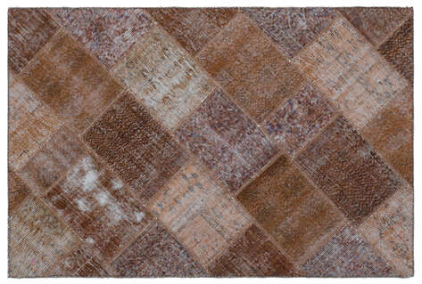 Apex Patchwork Unique Kahve 22240 120 cm X 180 cm - 1
