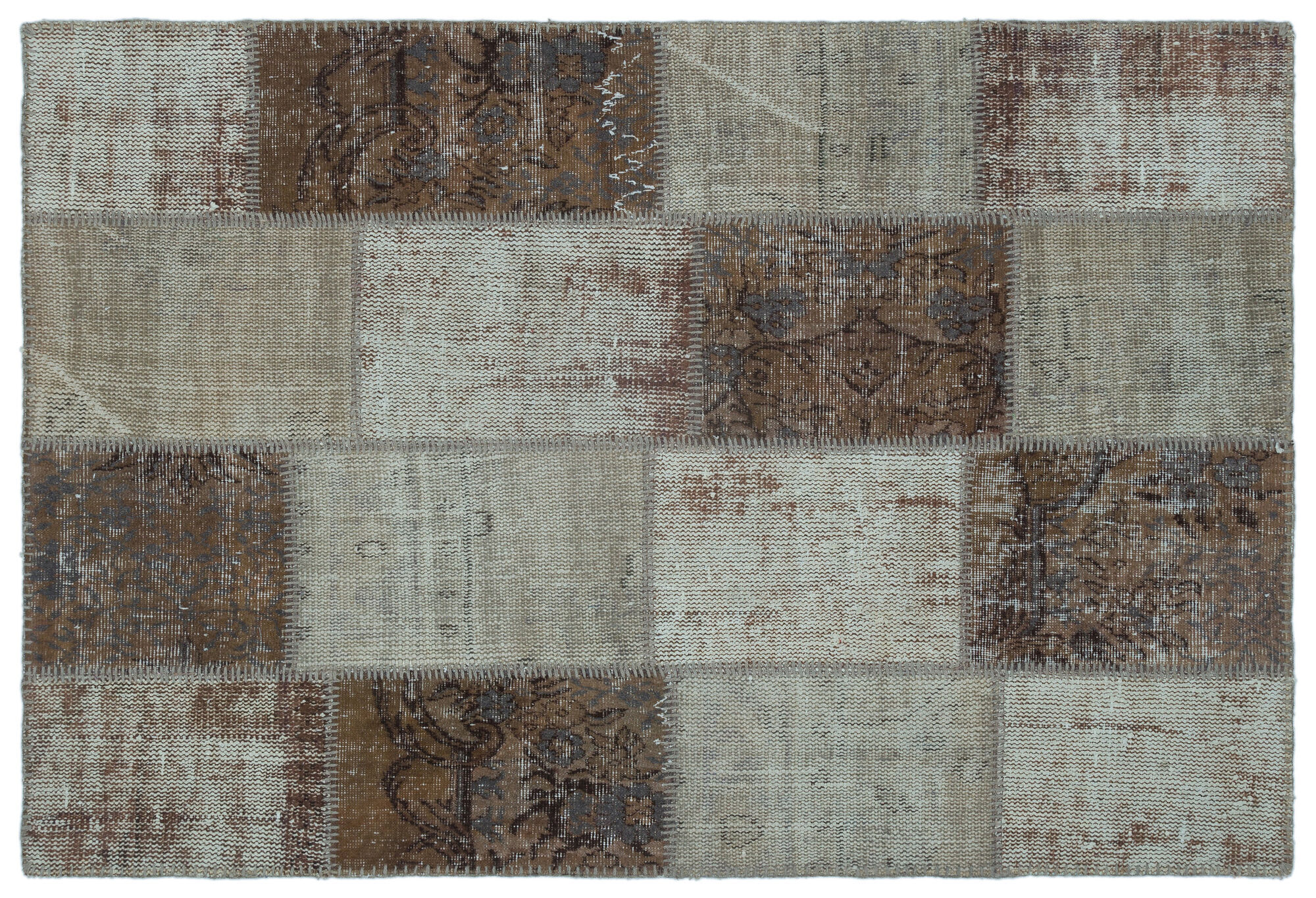 Apex Patchwork Unique Kahve 22317 120 cm X 180 cm