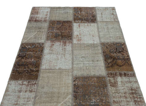 Apex Patchwork Unique Kahve 22317 120 cm X 180 cm - 3