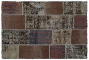 Apex Patchwork Unique Kahve 22337 120 cm X 180 cm (1)