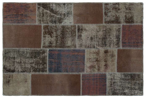 Apex Patchwork Unique Kahve 22337 120 cm X 180 cm - 1