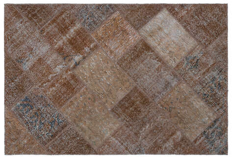 Apex Patchwork Unique Kahve 22391 120 cm X 180 cm - 1