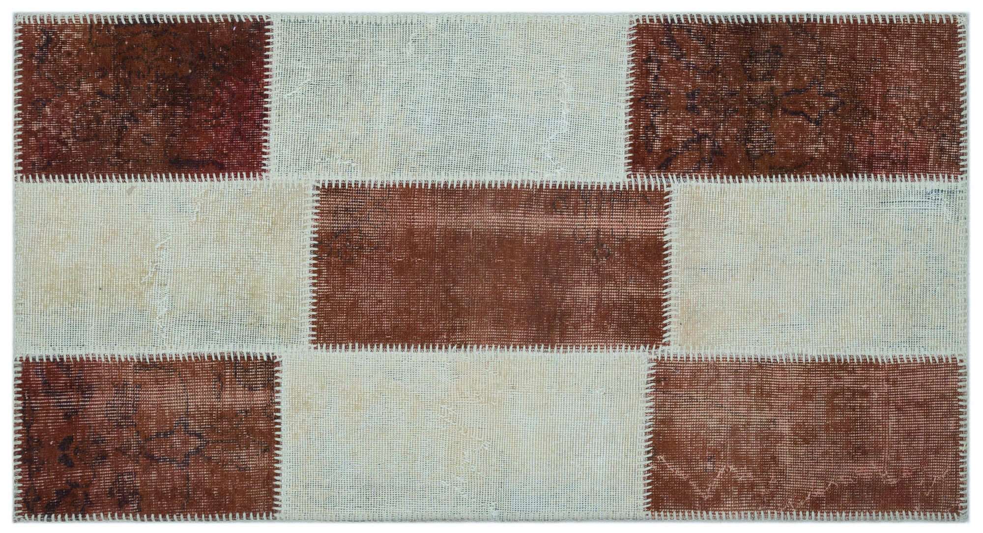 Apex Patchwork Unique Kahve 24736 080 cm X 150 cm