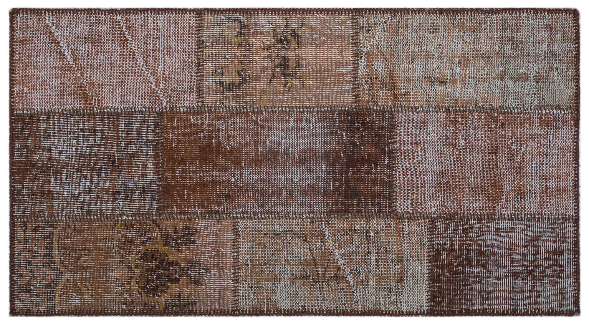 Apex Patchwork Unique Kahve 24745 080 cm X 150 cm