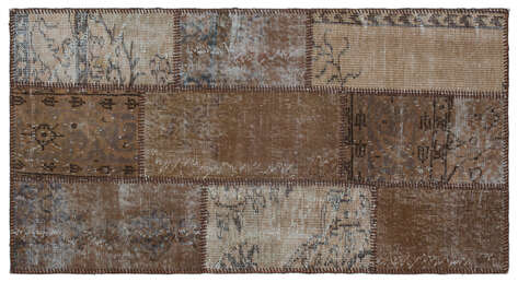 Apex Patchwork Unique Kahve 25048 080 cm X 150 cm - 1