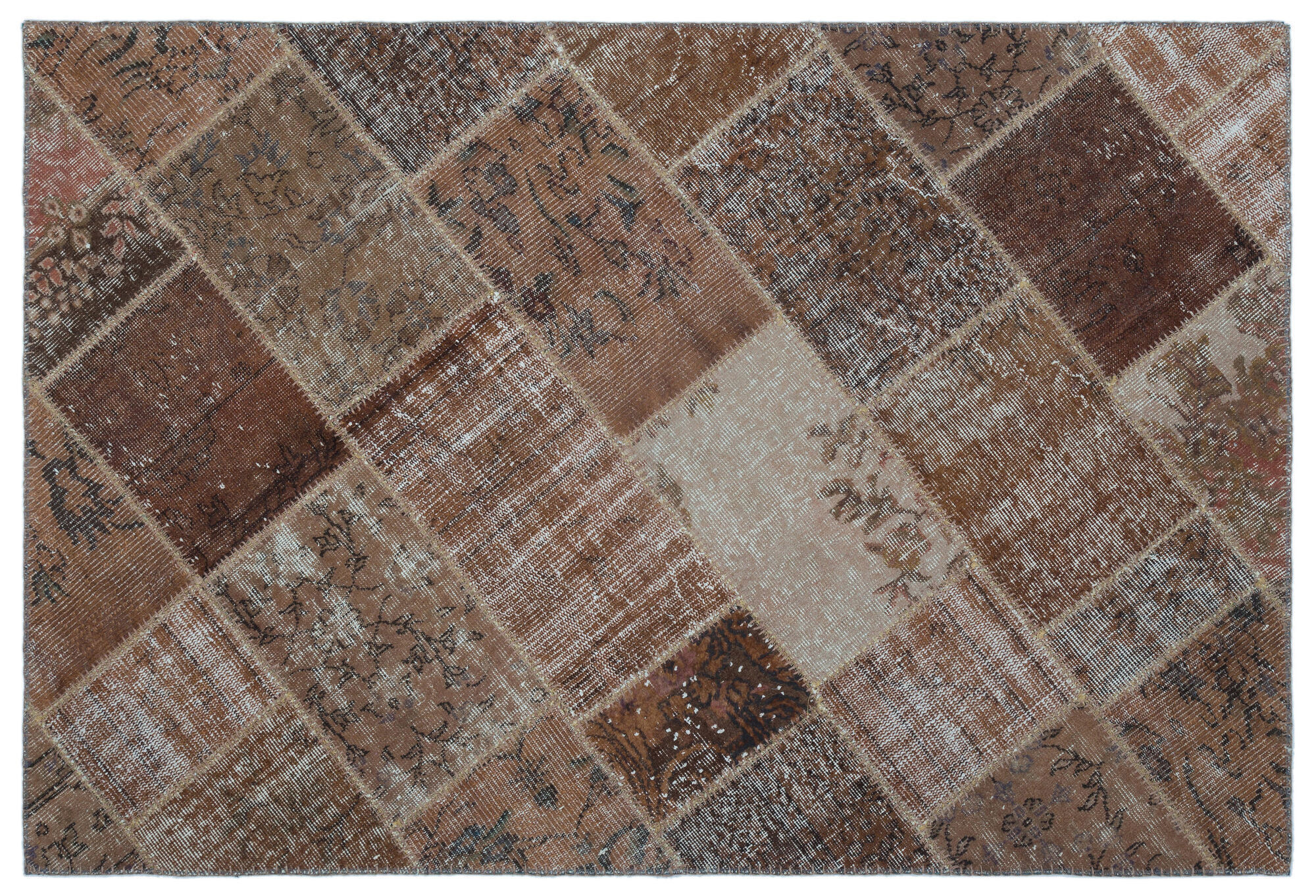 Apex Patchwork Unique Kahve 25092 120 cm X 180 cm