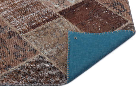 Apex Patchwork Unique Kahve 25092 120 cm X 180 cm - 2