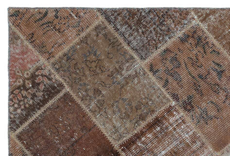 Apex Patchwork Unique Kahve 25092 120 cm X 180 cm - 5