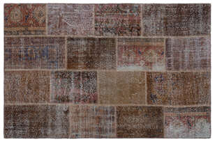 Apex Patchwork Unique Kahve 25096 120 cm X 180 cm (1)