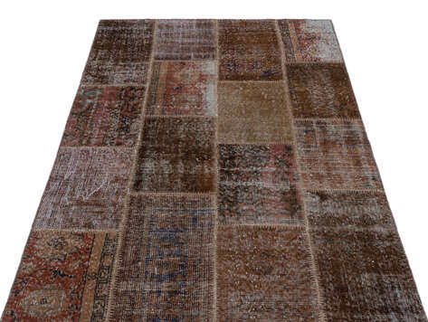 Apex Patchwork Unique Kahve 25096 120 cm X 180 cm - 3