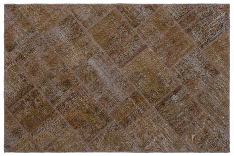 Apex Patchwork Unique Kahve 25102 120 cm X 180 cm - 1