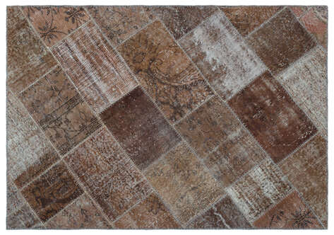 Apex Patchwork Unique Kahve 25106 120 cm X 180 cm - 1