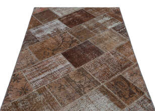 Apex Patchwork Unique Kahve 25106 120 cm X 180 cm (3)
