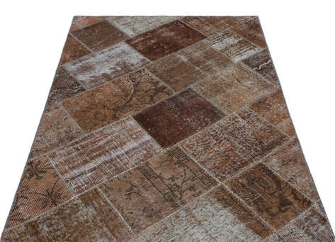 Apex Patchwork Unique Kahve 25106 120 cm X 180 cm - 3