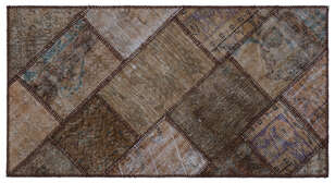 Apex Patchwork Unique Kahve 25880 080 cm X 150 cm (1)