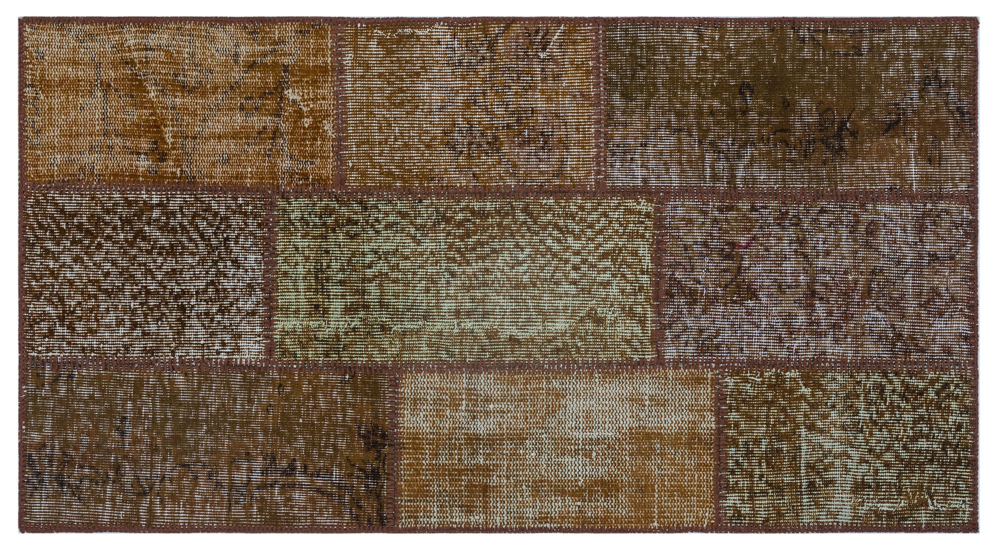 Apex Patchwork Unique Kahve 26108 080 cm X 150 cm